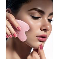 Herramientas Faciales de Gua Sha BESKAR Masajeador de Piedra de Jade Natural para Estilizar la Línea Facial Reafirma la Piel Reduce las Arrugas Masaje Facial para Cuello y Ojos Regalo de Cuidado de la Piel de Belleza - details 1