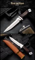 Cuchillo recto portátil para acampar al aire libre, cuchillo para exteriores de alta dureza, pesca al aire libre - details 11