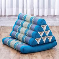 Cómodo Colchón De Suelo con Cojín De Lectura, Futón Japonés, Cama Plegable O Esterilla De Masaje Tailandés, 170 x 53 cm, Azul Claro - details 359
