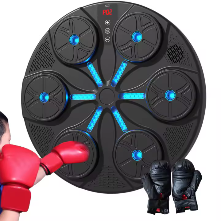 Máquina de Boxeo musical relajante para adultos, objetivo de pared de Boxeo musical de montaje en pared Con 1 par de Guantes De Boxeo para adultos - 1