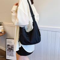 Bolso de hombro lavado de gran capacidad para mujer, bandolera de nailon informal, bolso de Dumpling de Corea de Color sólido para verano - details 25