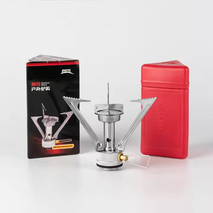 Estufa de Gas Portátil de Acero Inoxidable Ligera para Acampar al Aire Libre - 1
