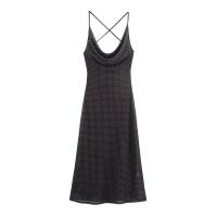PB & ZA2025polka dot moda vestido sin mangas con tirantes estilo de vacaciones vestido largo casual sin espalda novedad de verano ropa de mujer - details 1