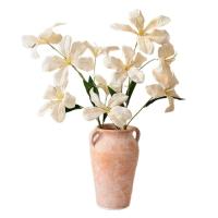 Nueva flor de orquídea Artificial de seda DIY 75cm flor de simulación colores vivos flores falsas rama centro de mesa de boda - details 1