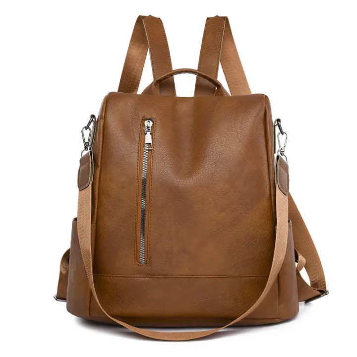 Mochila Pequeña de cuero para Mujer, Bolso de viaje informal, antirobe, iPad, mini mochila Escolar - 1