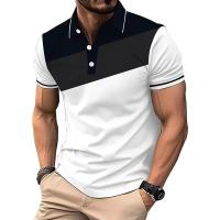 Polo de Manga Corta de Verano Camiseta Casual de Golf para Hombres 100% Poliéster Tendencia de Moda - details 3