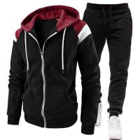 Nueva Moda Primavera-Otoño para Hombres Conjunto de Sudadera con Capucha y Pantalones de Chándal Deportivos - details 1