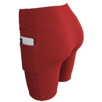 Pantalones cortos de yoga para mujer, pantalones cortos deportivos de verano, entrenamiento de motociclista, pantalones cortos deportivos para correr, ropa deportiva de secado rápido con bolsillo transpirable - details 0