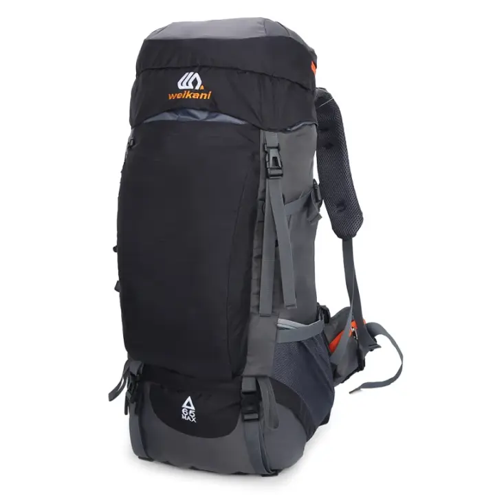 Mochila de viaje multifuncional para hombres y mujeres, mochila de 65 litros, impermeable, para camping, senderismo y viajes - 1