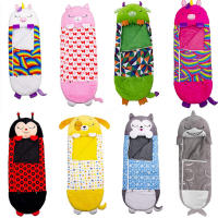 Saco de dormir de dibujos animados para niños y niñas, saco de dormir con almohada de felpa, cálido, Animal, regalo de Navidad - details 0