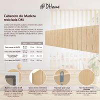 Cabecero de Madera reciclada DM Estilo Palet Vertical Cama Palets Herrajes incluidos (150cm, Madera Natural) - details 2