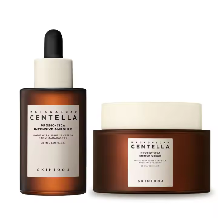 SKIN1004 Pack ampolla y crema Intensive Sparkle Madagascar enriquecida con probio-cica de 50 ml - 1