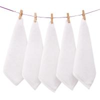 Toallas de algodón para el piezas, toallas de mano suaves de calidad Superior para Hotel, color blanco, 30x30cm, 7 Uds. - details 0