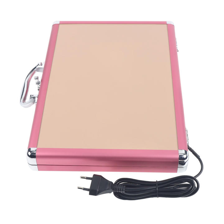 Kit de Masaje con Piedras Calientes, 20 Piedras de Basalto con Caja Calentadora para Terapia