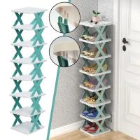 Estantes para zapatos, almacenamiento, estantes para zapatos desmontables, ahorra estante para el hogar familiar, zapatos simples multicapa - details 0