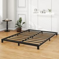 Cama con Plataforma de Metal, Marco de Cama de 140 x 200 cm, Cama de Metal con somier de láminas de Metal, Moderna Cama de Metal para Adultos, niños, Adolescentes, fácil Montaje - details 33