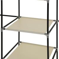 RYG12B Armario Armario organizador, Textil Plegable, Color Negro, 150 x 45 x 175 cm - details 5