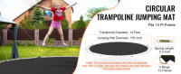 SucceBuy Estera de trampolín de repuesto de 14 pies, estera de salto universal para trampolín redondo de 14 pies, estera reforzada resistente a los rayos UV - details 0