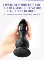Embalaje privado SEXY Hollow Anal Plug Vibrador Potente Buttplug Expansión adaptable Contracción Próstata Vagina Estimulación del punto G Juguete sexual para - details 3