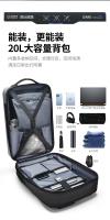 Mochila impermeable para ordenador portátil de 15,6 pulgadas para hombre, paquete de juegos de carcasa dura expandible TSA, antirrobo, carga USB, bolsas de viaje de negocios - details 7