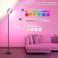 Lámpara de Pie Regulable Gris 42W, Lámpara de Pie LED Salon 3700LM Súper Brillantecon Lámpara de Lectura, control remoto y control táctil Lámpara Alta para Salon de Estar Dormitorio Oficina - details 9