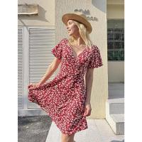 Vestido Elegante de Verano 2025 para Mujer Cuello en V, Cintura Alta Midi, Tirantes Cómodos - details 7
