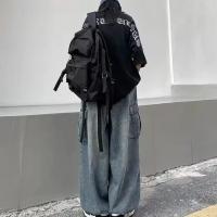 Jeans Amplios para Hombres Primavera Otoño Pantalones de Calle con Bolsillos Grandes y Cintura Elástica - details 6