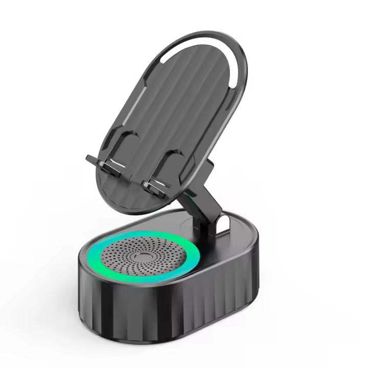Altavoz Bluetooth de inducción inteligente 3 en 1, soporte de teléfono ajustable, Sonido Envolvente 9D, Banco de energía portátil para teléfonos, dispositivos de tableta - 1