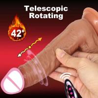 Vibrador para mujer, juguete sexual, consolador con calefacción, masturbadores femeninos, columpio telescópico grande, juguete erótico, Juguetes sexuales para mujer - details 21