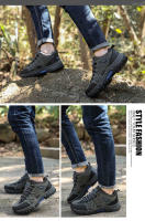 Zapatos de senderismo con cordones para hombre, botas deportivas para escalada, caza táctica, Trekking, montaña, zapatillas impermeables - details 17