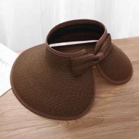 Nuevo sombrero con viseras de verano para mujer, sombreros de paja con lazo grande y ancho, gorros de protección UV para playa para mujer - details 4
