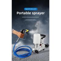Máquina de pulverización sin aire conveniente eléctrica de alta potencia de alta tensión, máquina de pulverización de pintura adhesiva portátil - details 0
