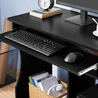 Mesa Escritorio con Ruedas Mesa de Oficina con Bandeja Extraíble 80x48x76 cm Escritorio Ordenador con Cajones para PC Impresora Despacho Estudio Blanco - details 8