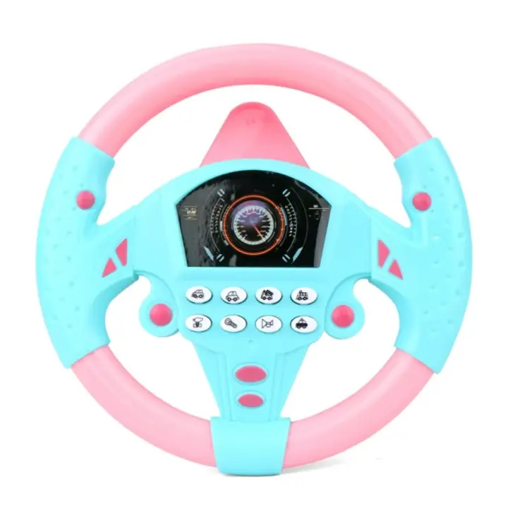 360 °   Volante de simulación de rotación, juguetes Montessori para educación temprana, copiloto, simulación de volante musical - 1