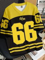 Camiseta de fútbol deportiva con cuello en V para hombre, camiseta de fútbol n. ° 66, ropa informal transpirable de manga corta de gran tamaño, ropa de calle - details 10