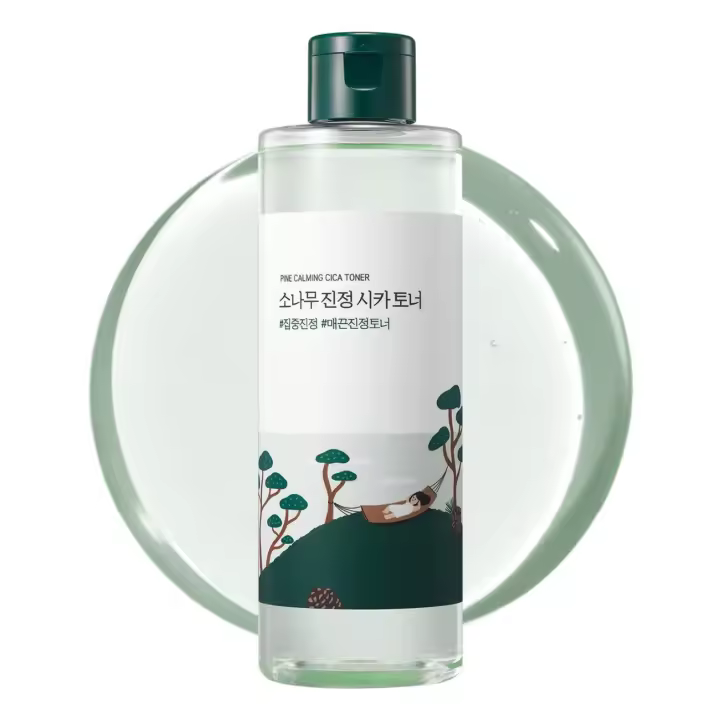ROUND LAB Calming Cica 8.45 Fl Oz, Tónico hidratante facial de bajo contenido de ácido con Cica de pino, BHA + LHA, ácido hialurónico para calmante, - 1