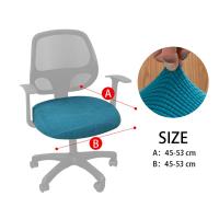 Funda para silla de oficina, funda de asiento dividida para ordenador, funda Universal antipolvo para sillón de oficina, 1 ud. - details 1