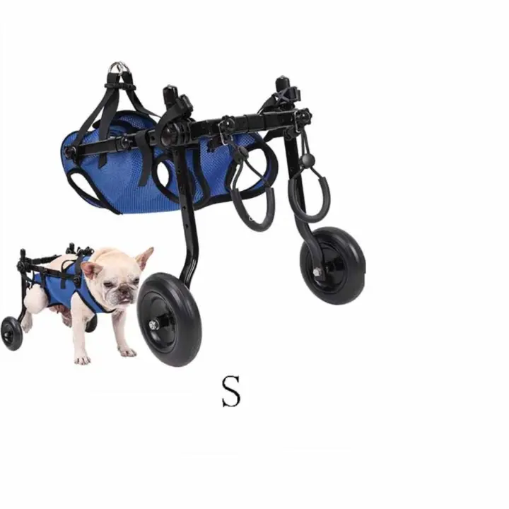 Silla de Ruedas Ajustable para Perros con Luz Herramientas de Caminata y Rehabilitación para Mascotas en Tamaños S/M/L - 1