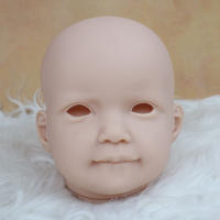 Accesorios para bebé Reborn, Kit de bricolaje en blanco con cuerpo y ojos de 65 CM, tamaño grande y gordo, Color fresco, Vinilo Suave sin pintar, pieza de muñeca sin terminar, 26 pulgadas - details 1