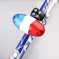 Timbre de Bicicleta con Sirena Electrónica de 4 Tons Luz de Coche Policial con 6 LED para Niños - details 3