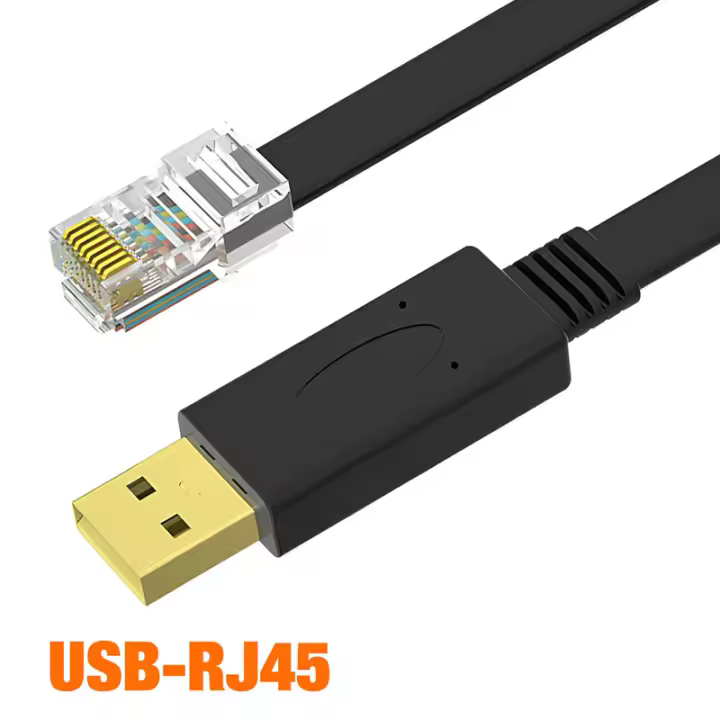 Cable de Consola USB a RJ45 Nephy Adaptador Serial RS232 para Laptop Convertidor de 5m para Router Cisco - 1