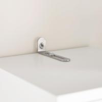 Mueble de baño tipo columna con armario alto, estanterías de baño con 5 estantes abiertos, 2 puertas y 1 cajón, color blanco, 20 x 20 x 180 cm - details 5