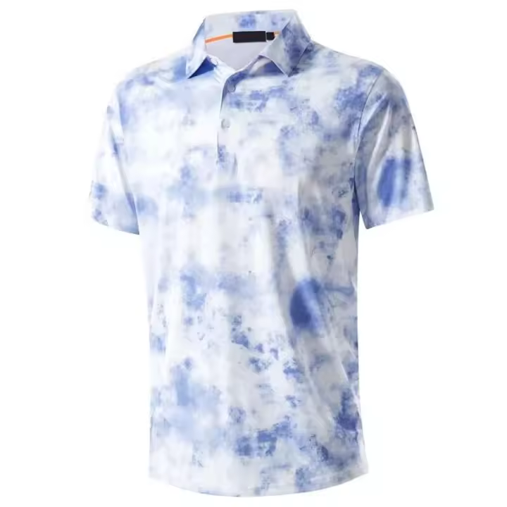 Polo informal para hombre con estampado de hojas y árboles de vaca en 3D, camiseta grande de manga corta para vacaciones en Hawaii, top con solapa a la moda de verano - 1