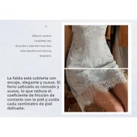 2025 Nuevo Profundo Corte V Bajo Camisón de Malla Puro Deseo de Mamma Conjunto de Ropa de Casa para Mujeres - details 10