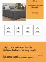 Sábana de Algodón Aloe Puro de Color Sencillo Pieza Única para Cama Doble - details 2