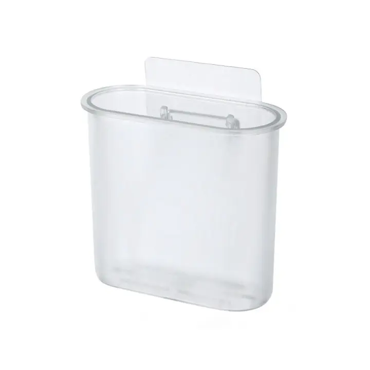 Accesorios cosméticos portátiles para baño, palillos montados en la pared, soporte para pasta de dientes, estante de almacenamiento, soporte para cepillo de dientes, caja de almacenamiento - 1