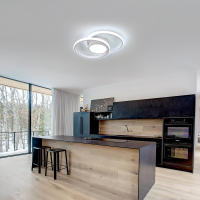 Goeco-Lámpara LED de Techo Doble Redondo, Luz Blanca Fría, 40W, 4800LM-Blanco-DI, 40CM- 6500K - details 4