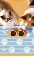 Alfombrilla antideslizante para alimentación de mascotas, tapete absorbente a prueba de fugas para comida y cuenco de agua, fácil de limpiar, 1 unidad - details 0
