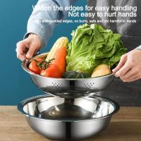 3 unids/set 3 en 1 lavabo de drenaje para lavar verduras con colador, fregadero con cubierta de rallador, lavabo de arroz de gran capacidad - details 13