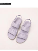 Sandalias de playa ligeras con tacón de cuña para mujer, novedad de verano 2025, cómodas y con suela suave para exteriores. - details 12